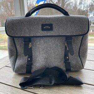 Atelier Baltic Gray Wool Felt Messenger Bag